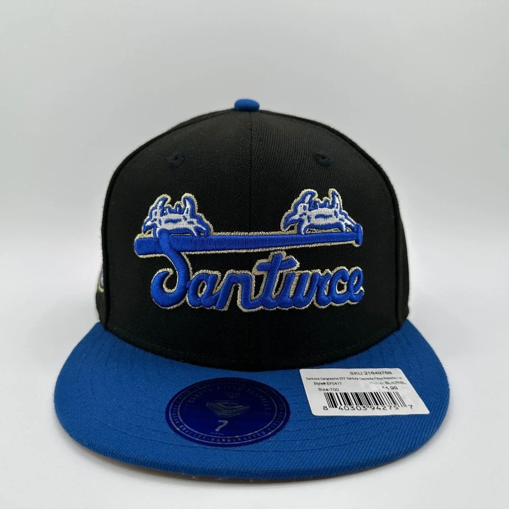 Santurce Cangrejeros Roberto Clemente Fitted Hat Size 7 Ebbets Field Puerto Rico
